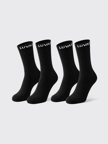 Luvaé 2'li Paket Siyah Çorap