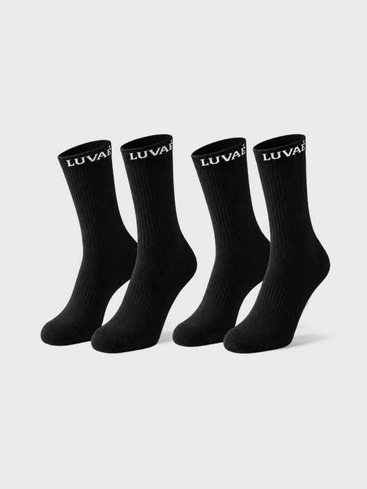 Luvaé 2'li Paket Siyah Çorap